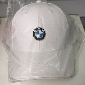 BMW White Cap with Embroidered Roundel